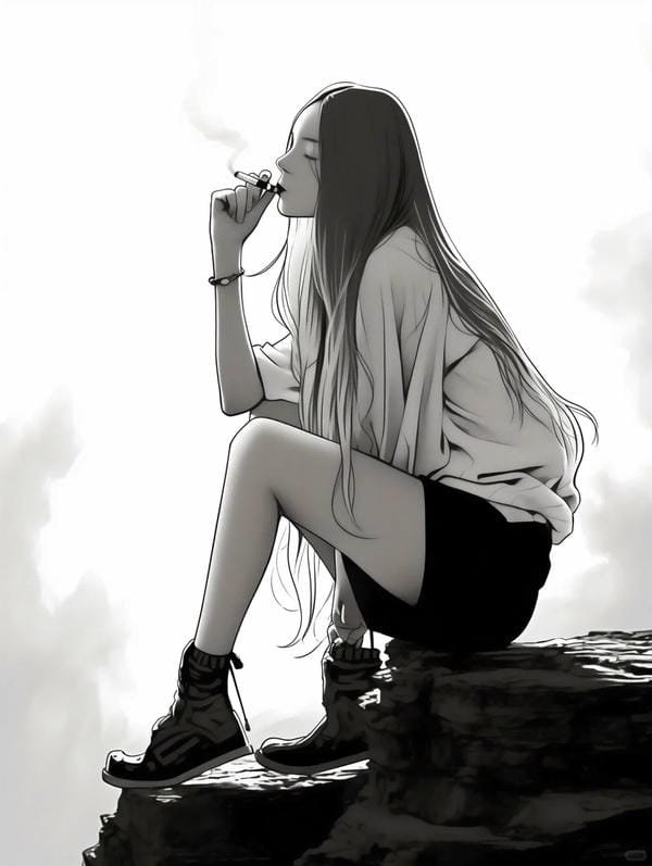 ảnh anime hút thuốc (26)