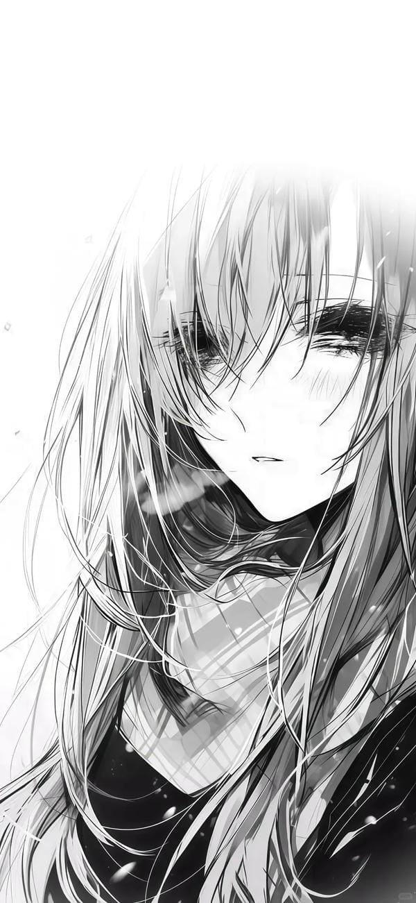 ảnh anime trắng đen (1)