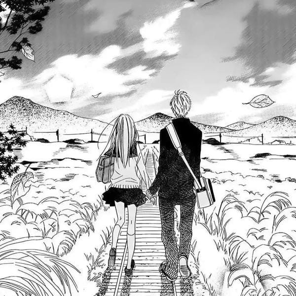 ảnh anime trắng đen (16)