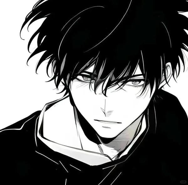 ảnh anime trắng đen (18)