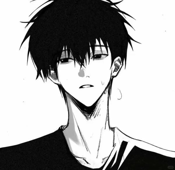 ảnh anime trắng đen (19)