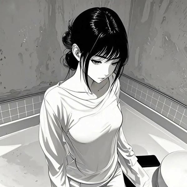 ảnh anime trắng đen (23)