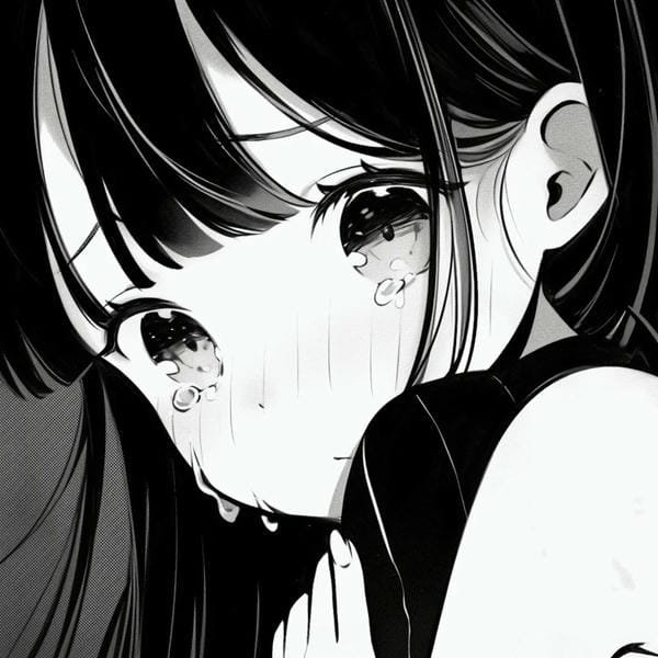 ảnh anime trắng đen (25)