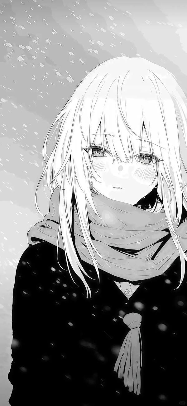 ảnh anime trắng đen (5)