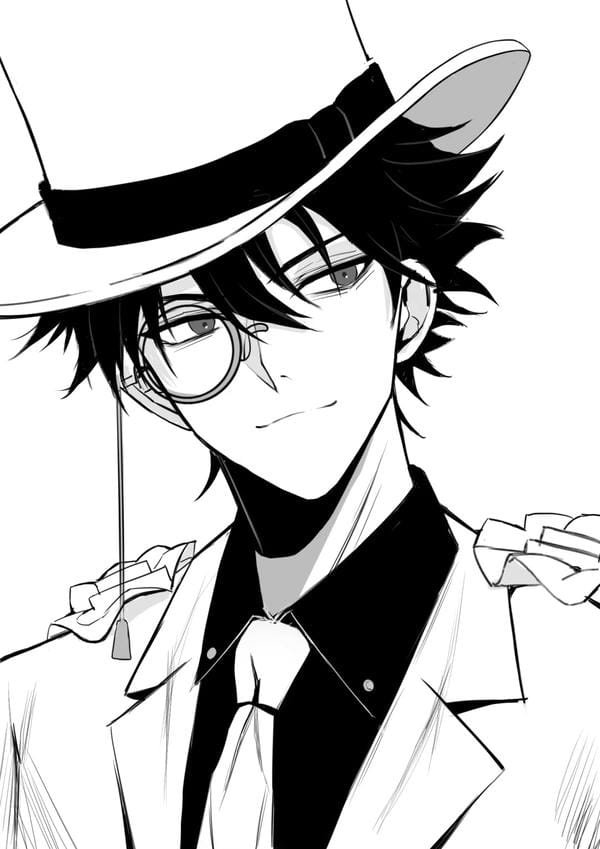 ảnh anime trắng đen (7)