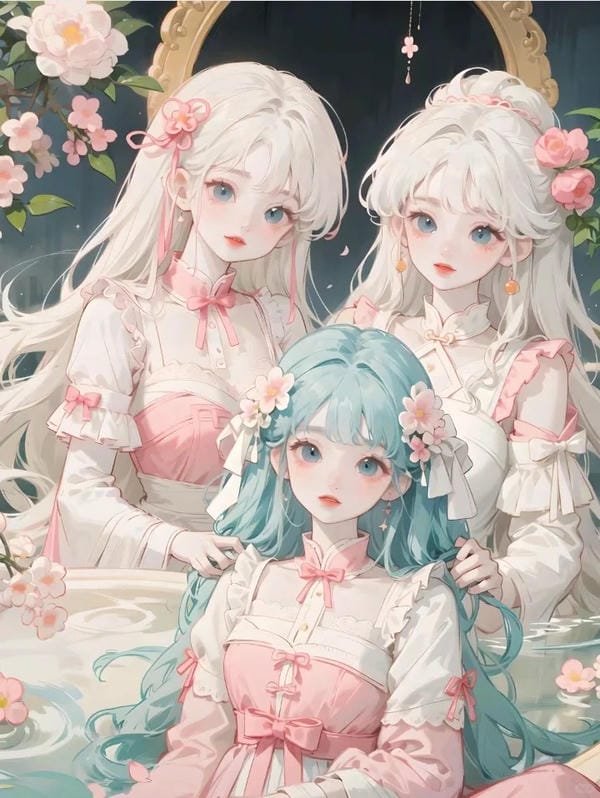 ảnh nhóm bạn thân 3 người anime (22)