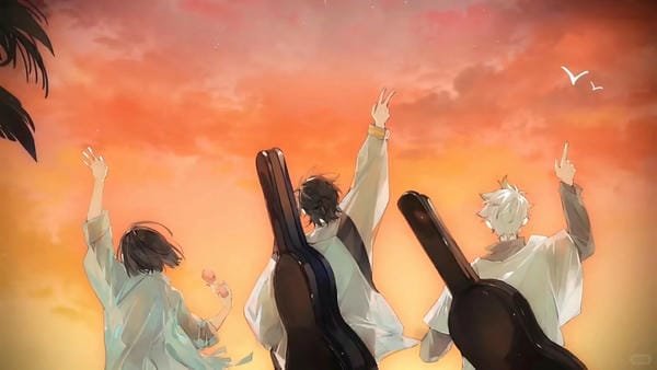 ảnh nhóm bạn thân 3 người anime (4)