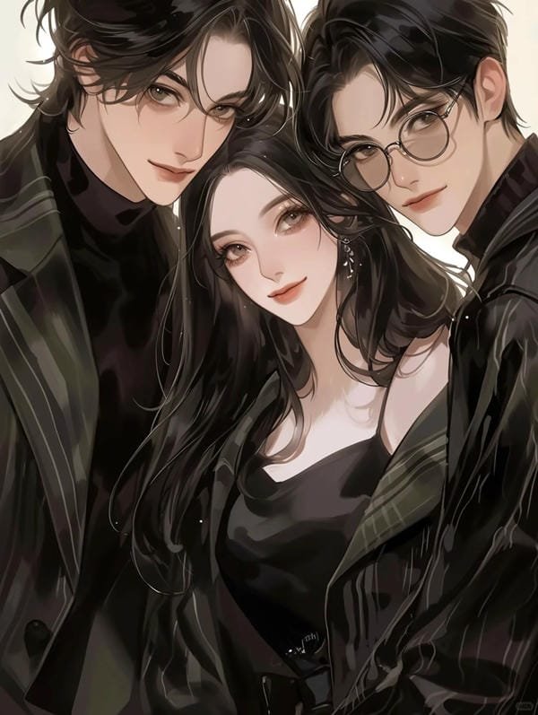 ảnh nhóm bạn thân 3 người anime (9)