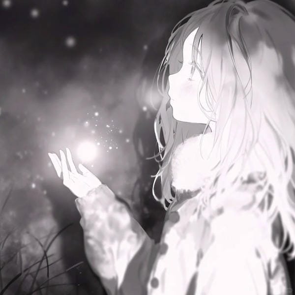 anime buồn khóc trắng đen (12)