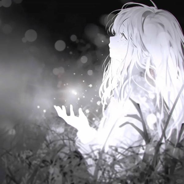 anime buồn khóc trắng đen (14)