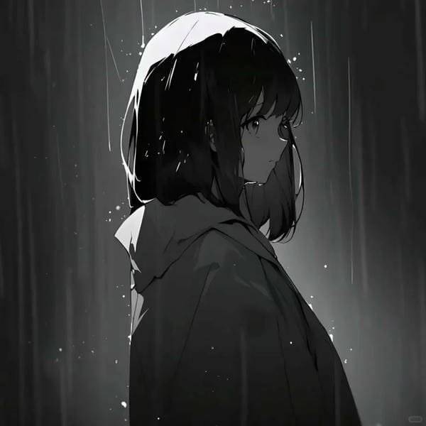 anime buồn khóc trắng đen (18)