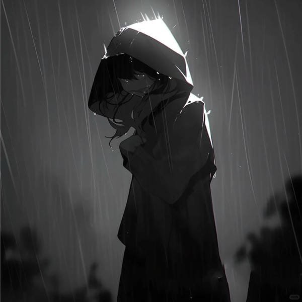 anime buồn khóc trắng đen (3)