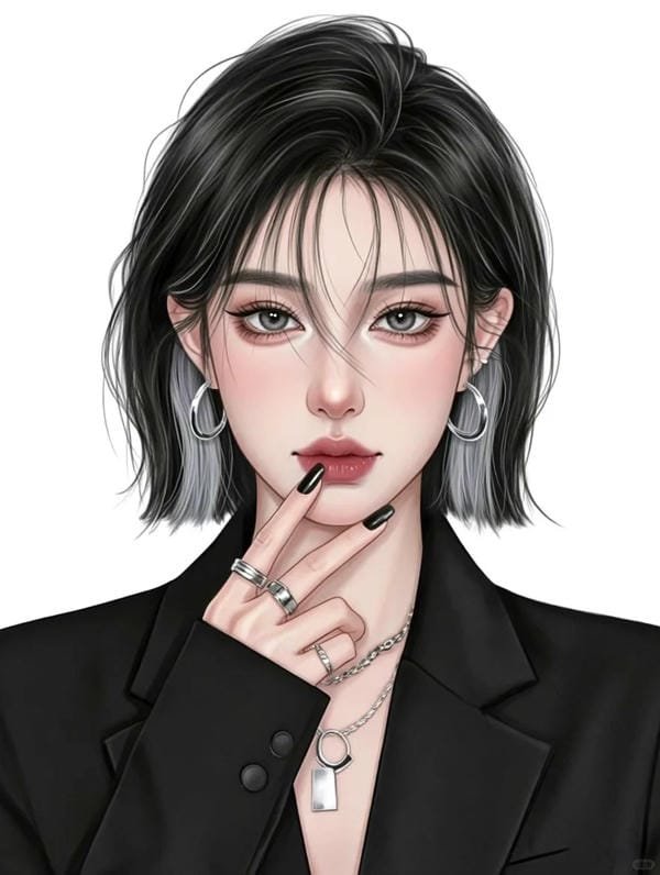 anime girl tóc ngắn​ (15)