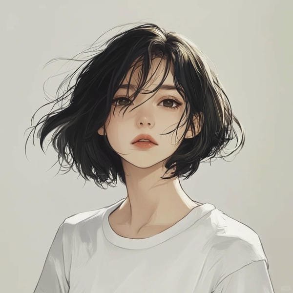 anime girl tóc ngắn​ (27)