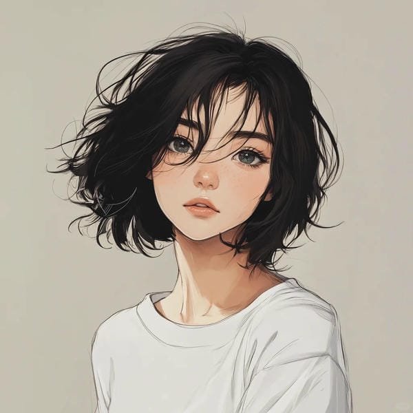 anime girl tóc ngắn​ (28)