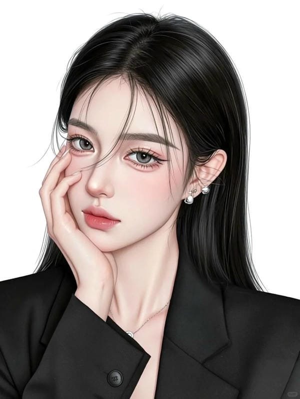 anime nữ tóc đen lạnh lùng (10)