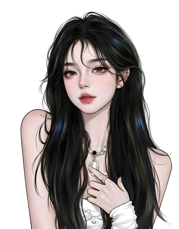 anime nữ tóc đen lạnh lùng (13)