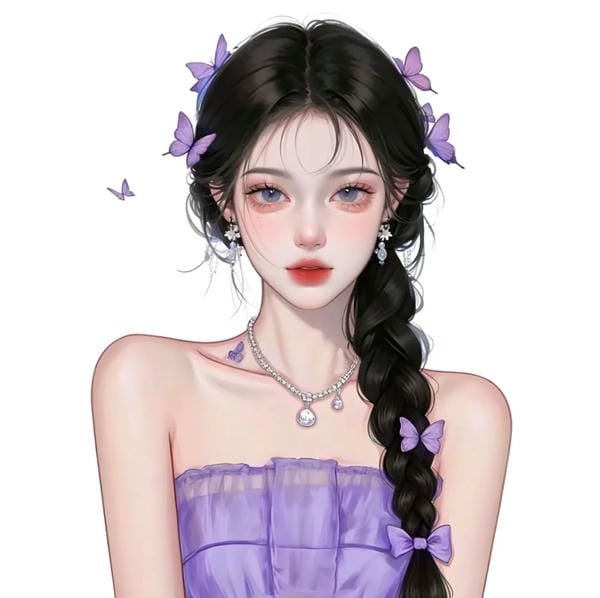 anime nữ tóc đen lạnh lùng (14)