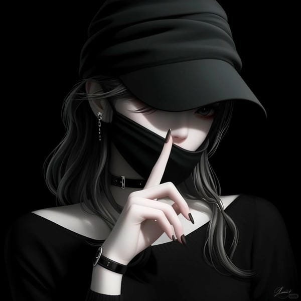 anime nữ tóc đen lạnh lùng (18)