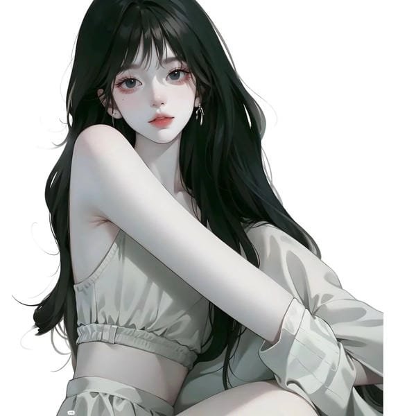 anime nữ tóc đen lạnh lùng (2)