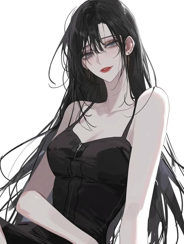 anime nữ tóc đen lạnh lùng (27)