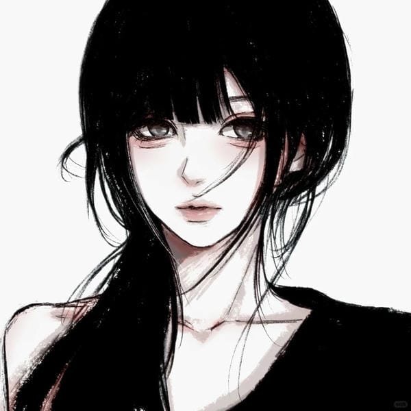 anime nữ tóc đen lạnh lùng (3)