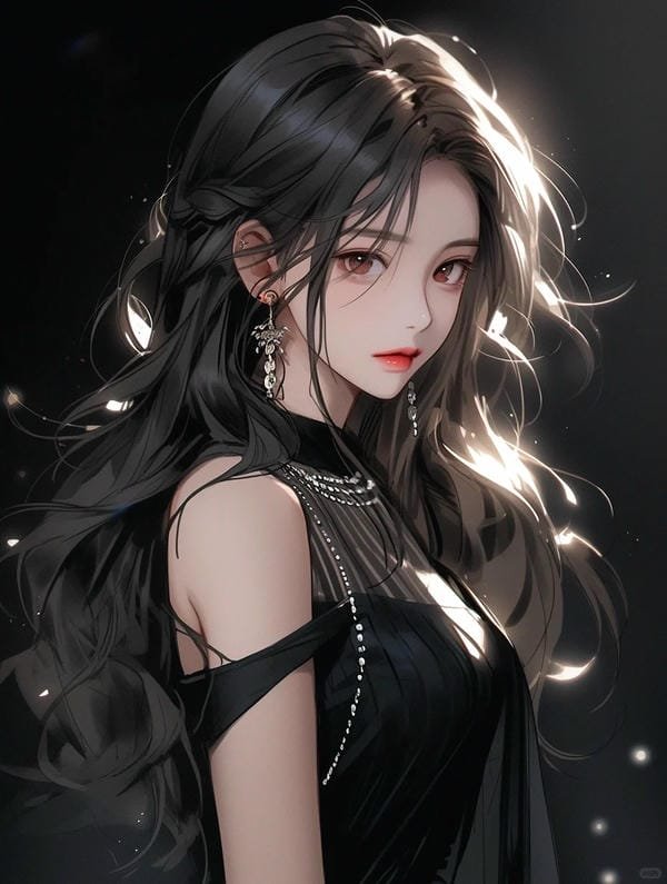 anime nữ tóc đen lạnh lùng (31)