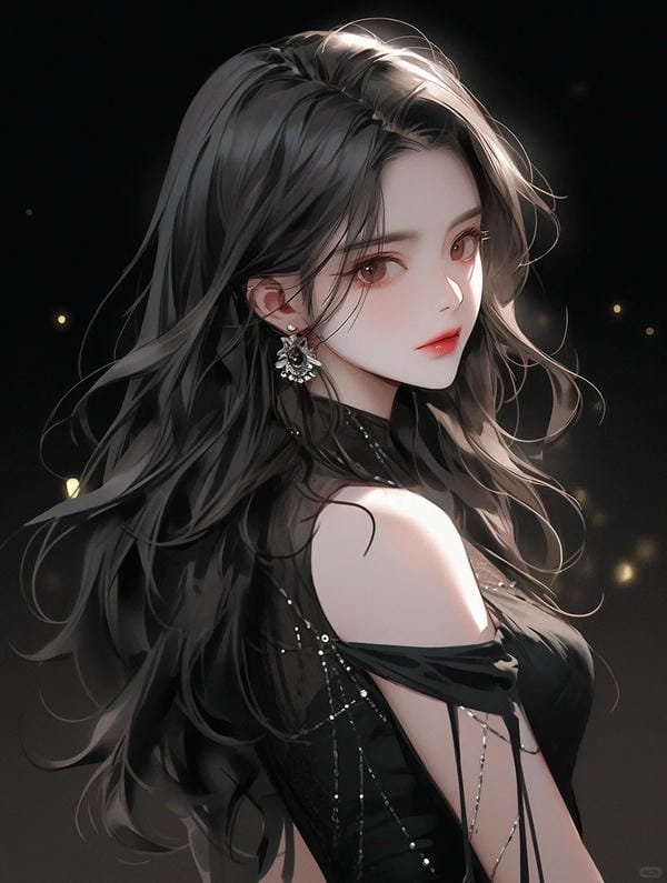 anime nữ tóc đen lạnh lùng (32)