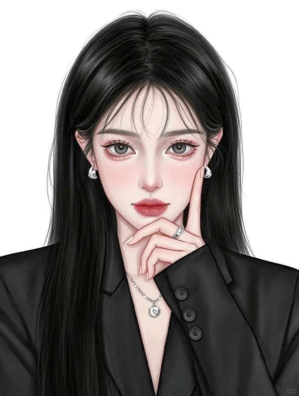 anime nữ tóc đen lạnh lùng (8)