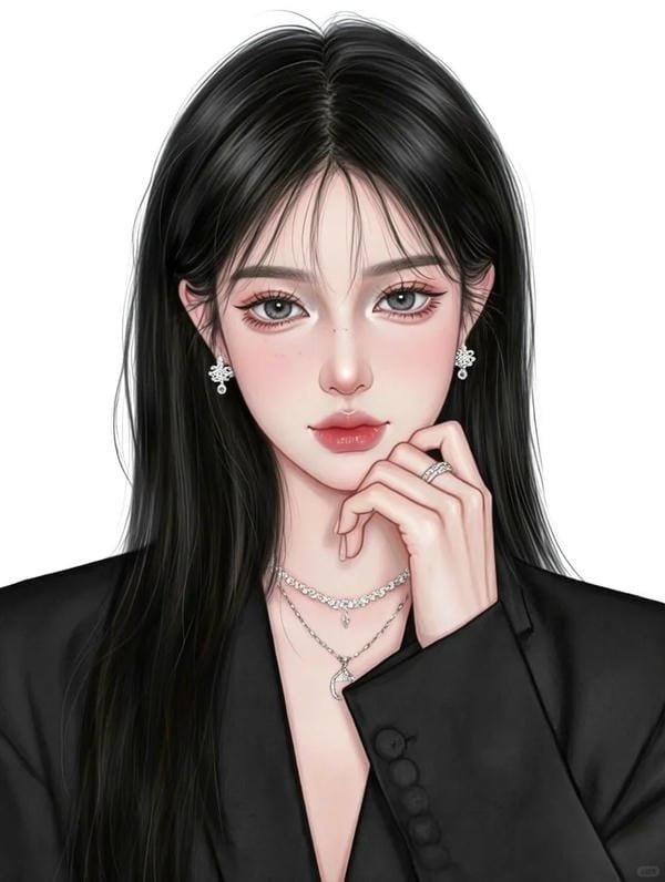 anime nữ tóc đen lạnh lùng (9)