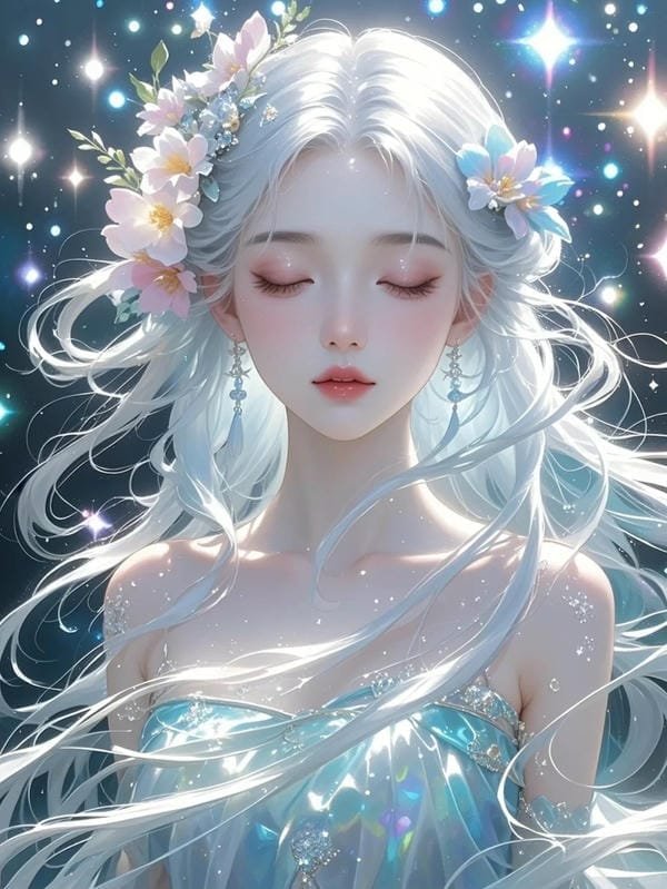 anime nữ tóc trắng (13)