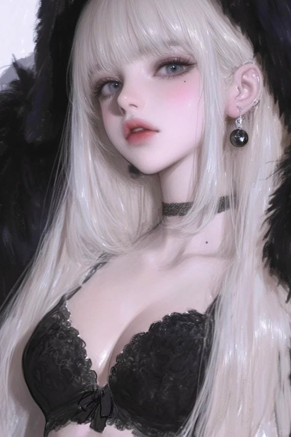 anime nữ tóc trắng (8)