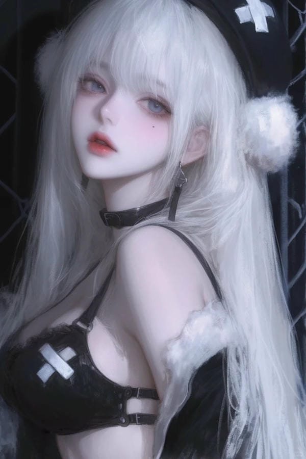 anime nữ tóc trắng (9)