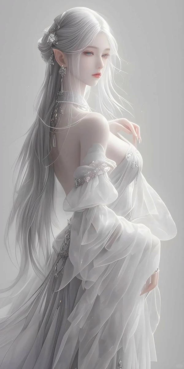 anime nữ tóc trắng lạnh lùng (1)