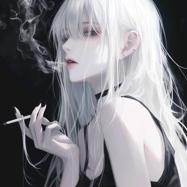 anime nữ tóc trắng lạnh lùng (10)