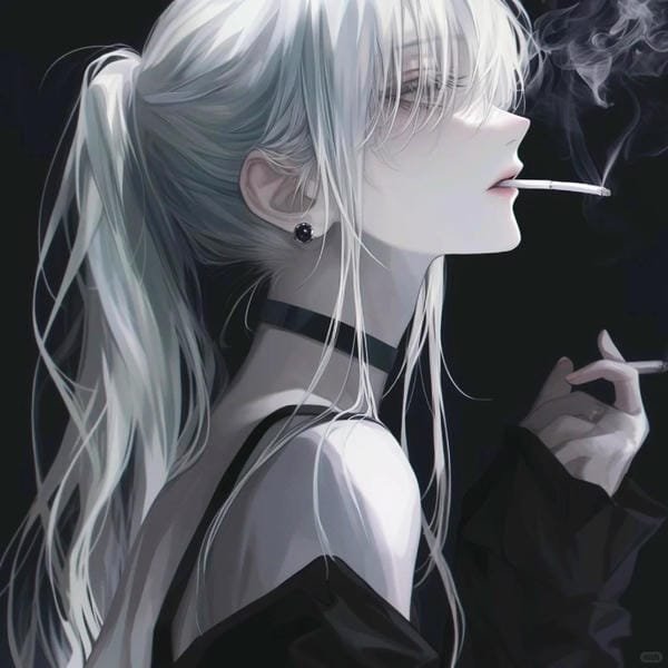 anime nữ tóc trắng lạnh lùng (11)