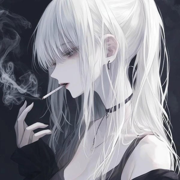 anime nữ tóc trắng lạnh lùng (12)