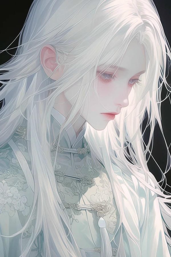 anime nữ tóc trắng lạnh lùng (13)