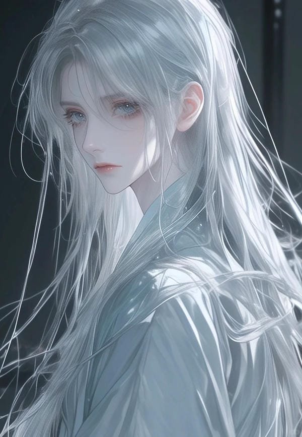 anime nữ tóc trắng lạnh lùng (14)