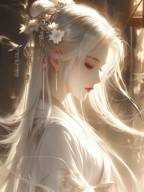 anime nữ tóc trắng lạnh lùng (16)