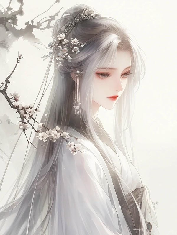 anime nữ tóc trắng lạnh lùng (18)