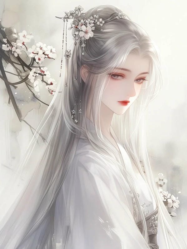 anime nữ tóc trắng lạnh lùng (19)