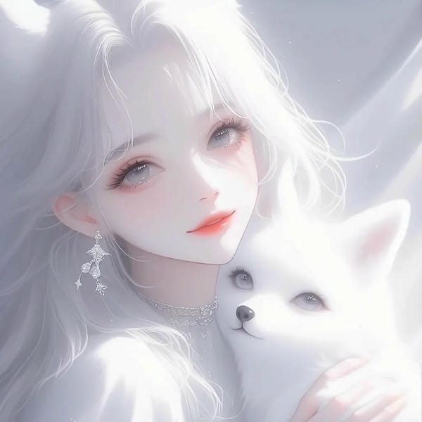 anime nữ tóc trắng lạnh lùng (23)