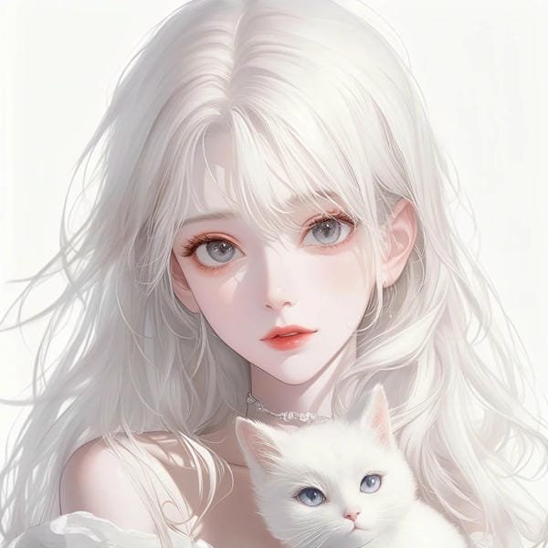 anime nữ tóc trắng lạnh lùng (28)