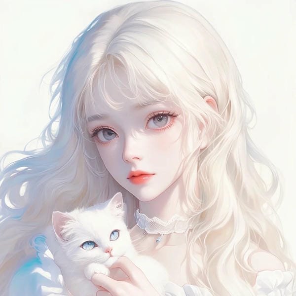 anime nữ tóc trắng lạnh lùng (29)