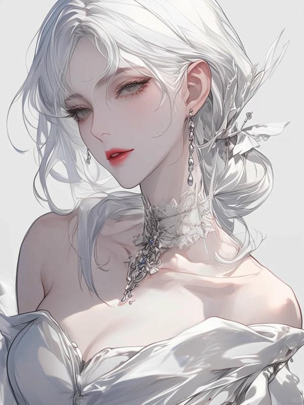 anime nữ tóc trắng lạnh lùng (30)