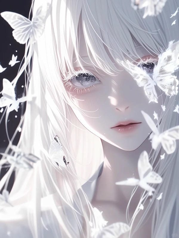 anime nữ tóc trắng lạnh lùng (33)