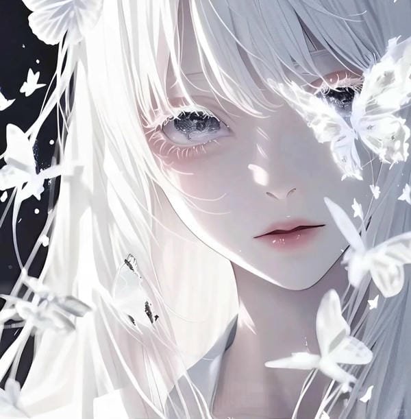 anime nữ tóc trắng lạnh lùng (35)