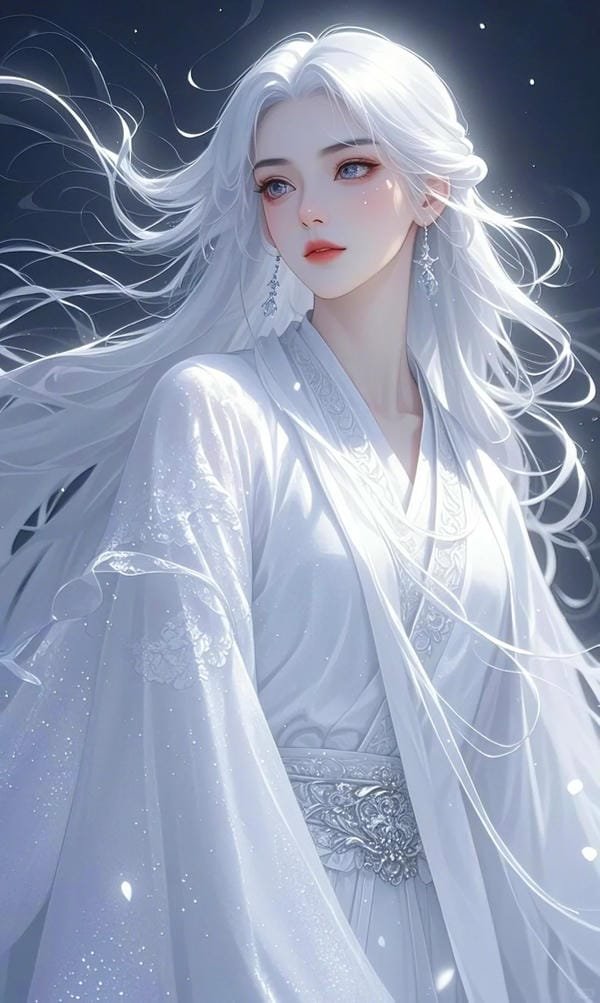 anime nữ tóc trắng lạnh lùng (9)