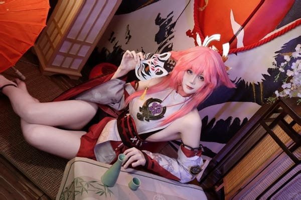 cosplay yae miko (3)